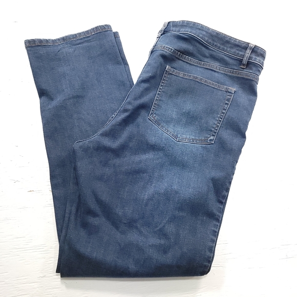 J Jill Smooth Fit Jeans Straight Leg Womens Blue Pants Medium Wash Woman Size 16 - Picture 3 of 9